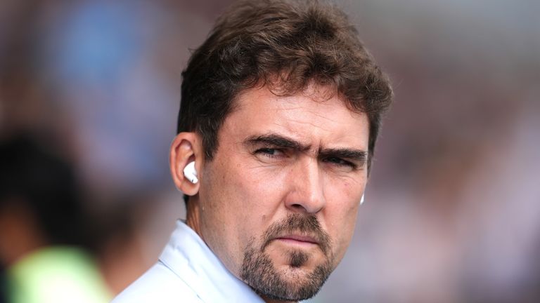 London City Lionesses manager Jocelyn Precheur before the Barclays Women's Super League match at the Manchester City Joie Stadium. Picture date: Sunday September 28, 2025.