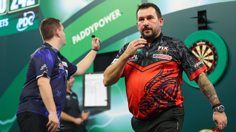 Jonny Clayton Photos taken during the 2026 Paddy Power World Darts Championship at Alexandra Palace, London.