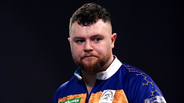 Josh Rock at the World Darts Championship