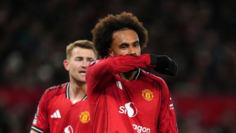 Joshua Zirkzee has started three of Man Utd's last four games