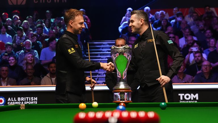 Judd Trump made a strong charge but couldn't quite catch the four-time world champion Mark Selby 
