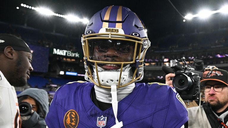 Baltimore Ravens quarterback Lamar Jackson