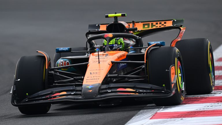 Lando Norris first practice Abu Dhabi GP
