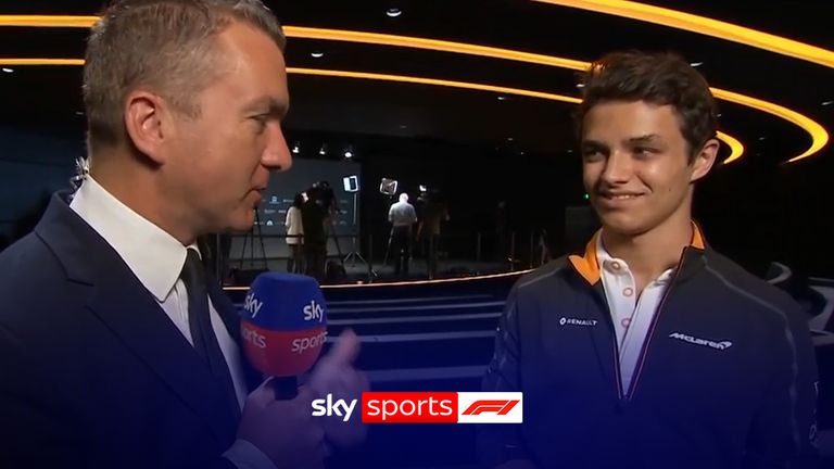 Watch 2025 World Champion Lando Norris's first Sky Sports interview as a McLaren driver in 2018. 