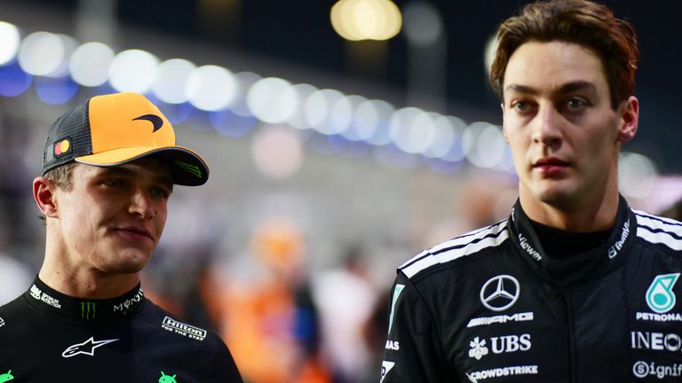Lando Norris and George Russell