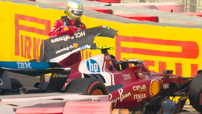 Lewis Hamilton crash Abu Dhabi