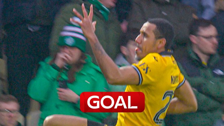 Livingston score their second against Celtic