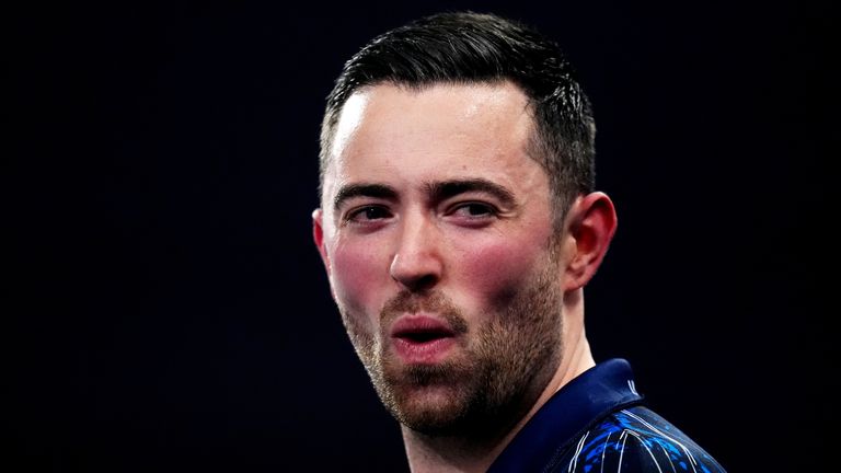 Luke Humphries at the World Darts Championship