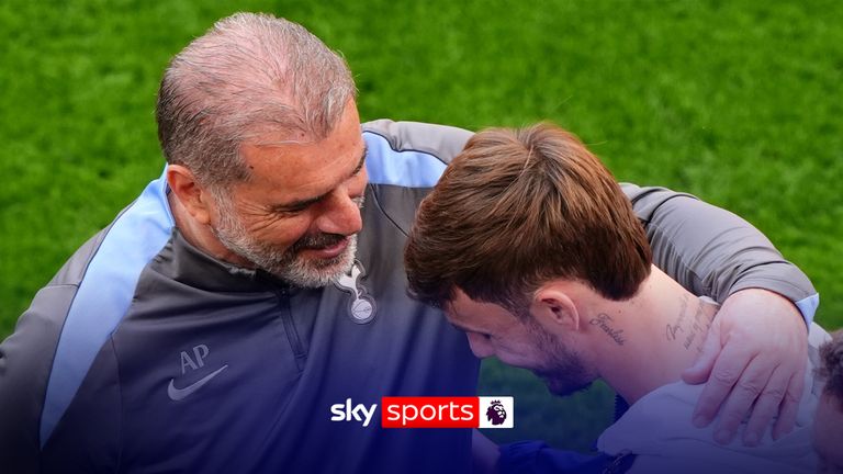 James Maddison and Ange Postecoglou