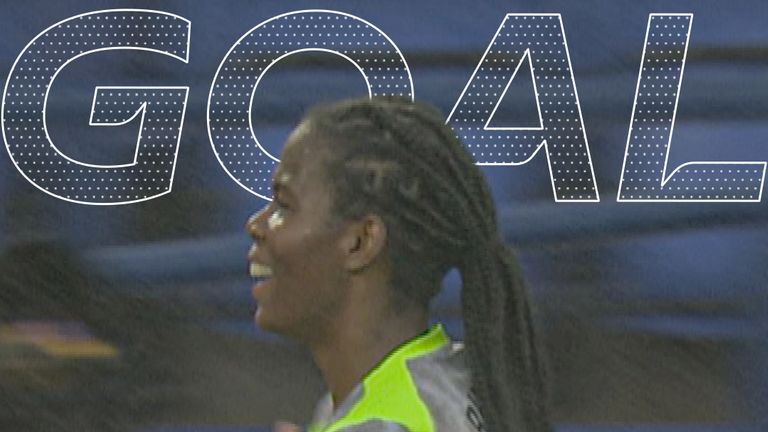 Man City score vs Leicester.