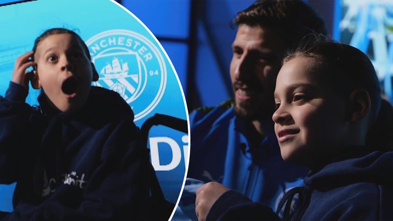 Manchester City surprise young fan for Christmas!