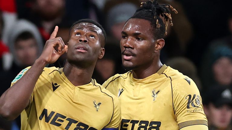 Marc Guehi's stoppage-time equaliser for Crystal Palace took their Carabao Cup quarter-final to penalties