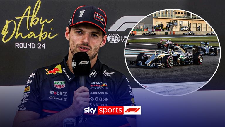 Max Verstappen answers whether he'll back up the pack like Lewis Hamilton attempted to do to Nico Rosberg during the 2016 Abu Dhabi Grand Prix.