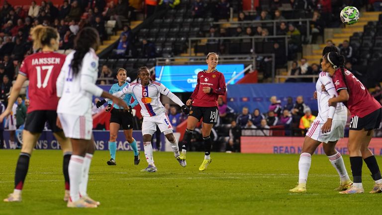 Man Utd boss Marc Skinner labelled Melchie Dumornay as a cheat code after her two goals