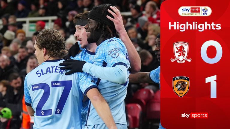 Middlesbrough 0-1 Hull
