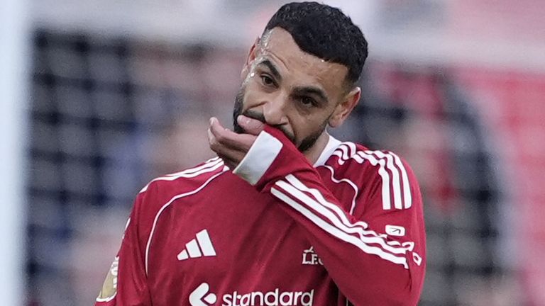 Mohamed Salah trained with Liverpool on Monday ahead of their trip to Inter Milan