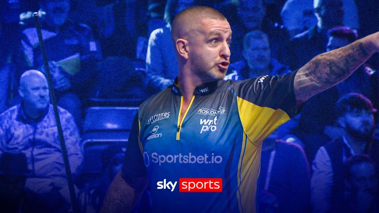  Team Europe captain Jayson Shaw attempts to confront crowd member