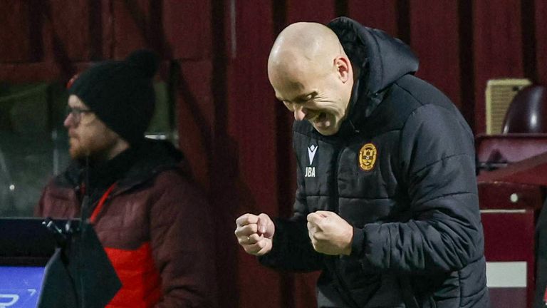 Motherwell are on a 10 game unbeaten run in the Scottish Premiership