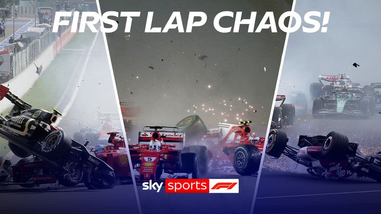 To mark New Year's Day, we look back at some of the biggest first lap crashes in Formula One history.