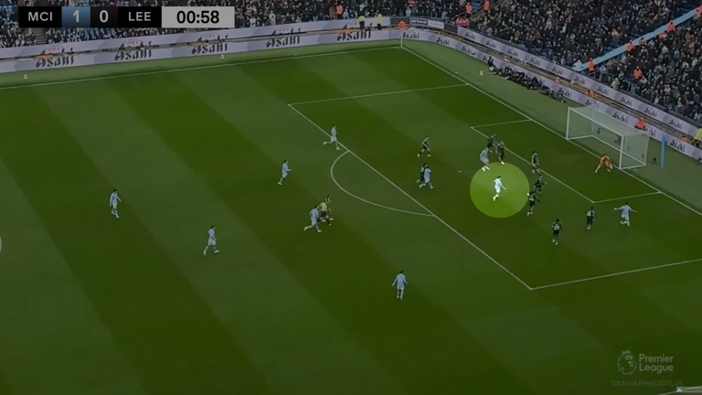 Foden's opener was scored inside 59 seconds, ghosting into the box uncontested 