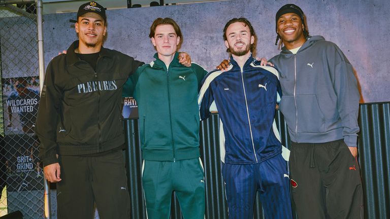 Alex Scott attended the PUMA store opening alongside fellow Premier League footballers Morgan Rogers, James Maddison and Destiny Udogie