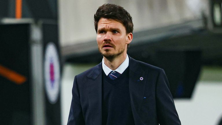 BUDAPEST, HUNGARY - DECEMBER 11: Rangers Head Coach Danny Rohl during a UEFA Europa League 2025/26 League Phase MD6 match between Ferencvaros and Rangers at the Groupama Arena, on December 11, 2025, in Budapest, Hungary. (Photo by Craig Foy / SNS Group)