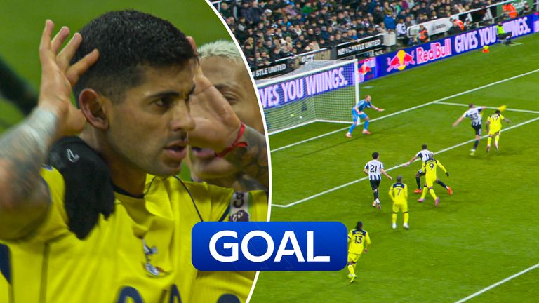 Romero marca o empate para o Spurs.