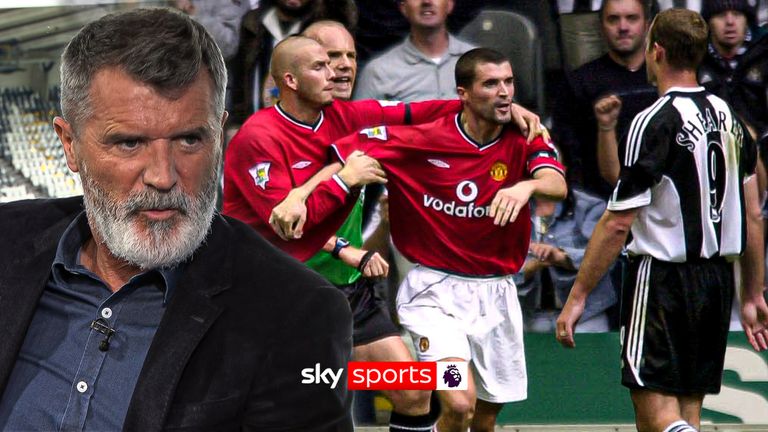 Roy Keane got a red card in 2001 after an incident with Alan Shearer
