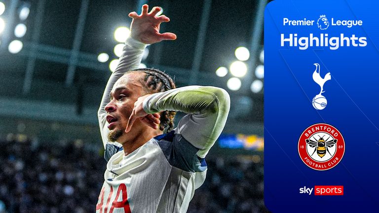 Highlights from the Premier League match between Spurs and Brentford.