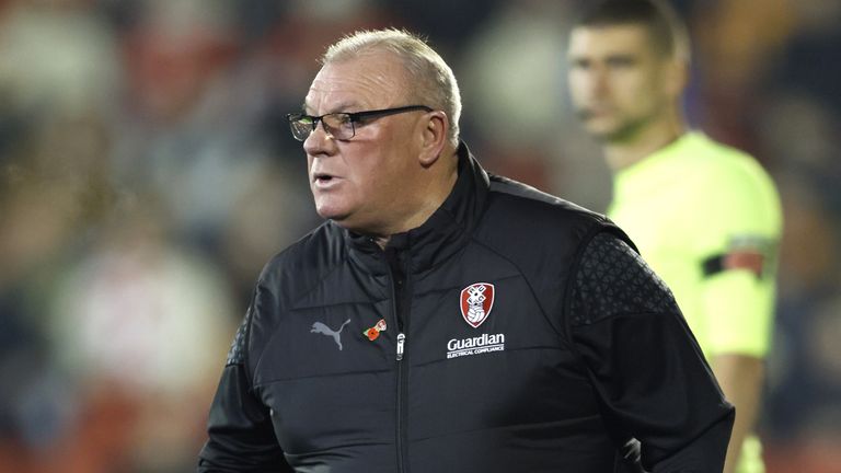 Steve Evans during his time in charge of Rotherham