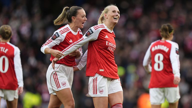 Stina Blackstenius scored Arsenal's winner late on