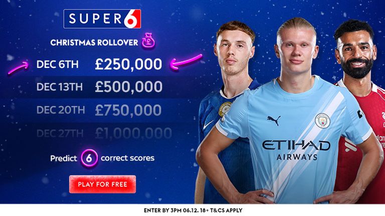 ¡Gana £250.000 con Super 6!