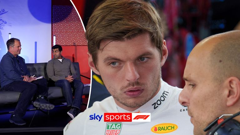 Max Verstappen and race engineer GP.