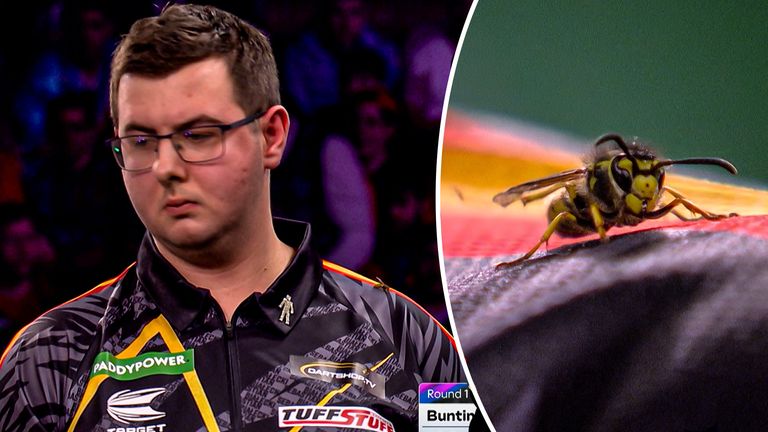 World Darts Championship: Wasp returns to buzz Sebastian Bialecki back in the game against Bunting