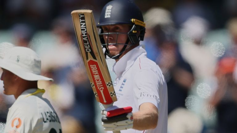 England's Zak Crawley reacts after scoring 50 runs during play on day four of the third Ashes cricket test between England and Australia in Adelaide, Australia, Saturday, Dec. 20, 2025. (AP Photo/James Elsby)