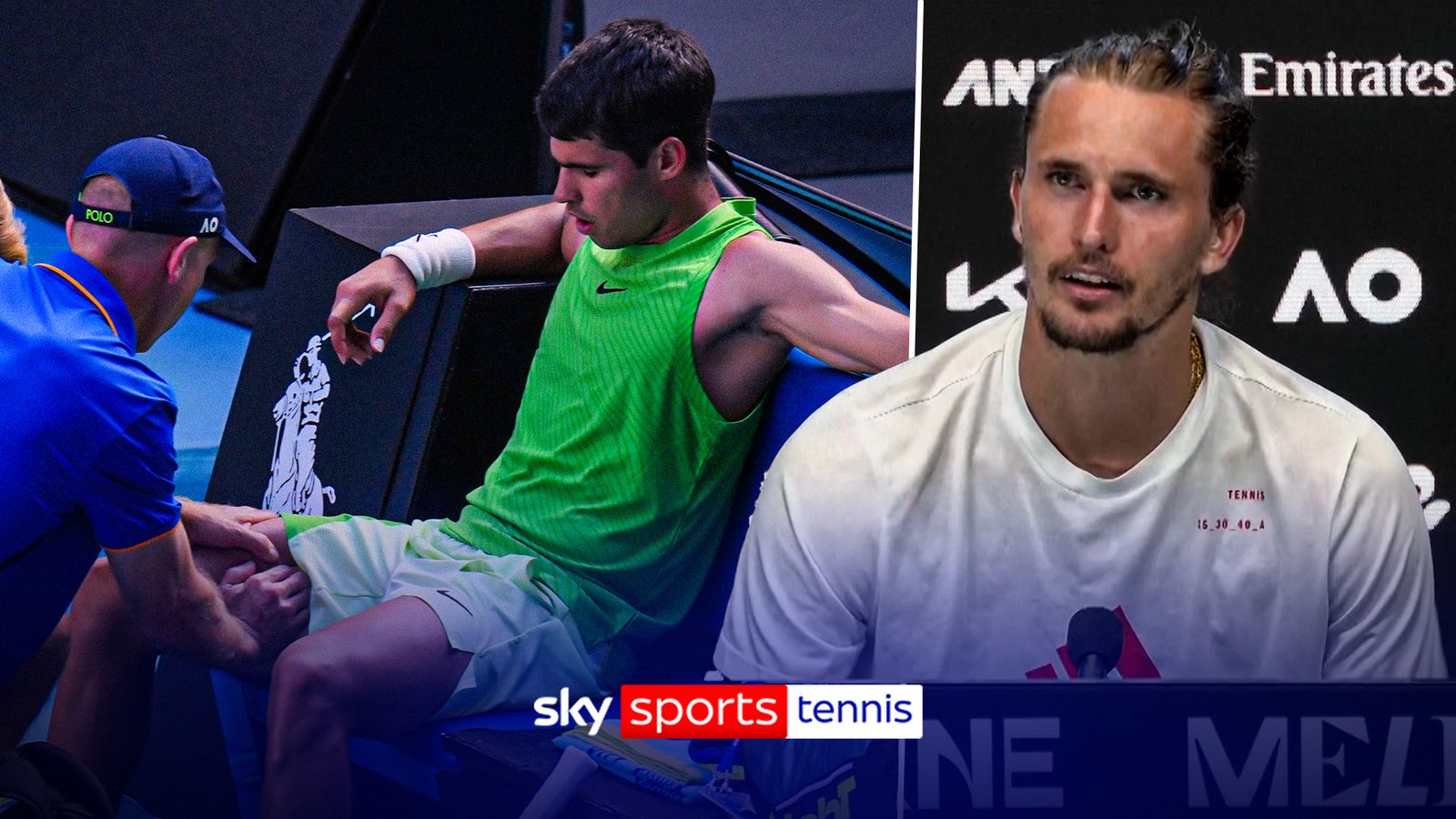 Australian Open: Alexander  Zverev fumes at Carlos Alcaraz timeouts during semi-final defeat