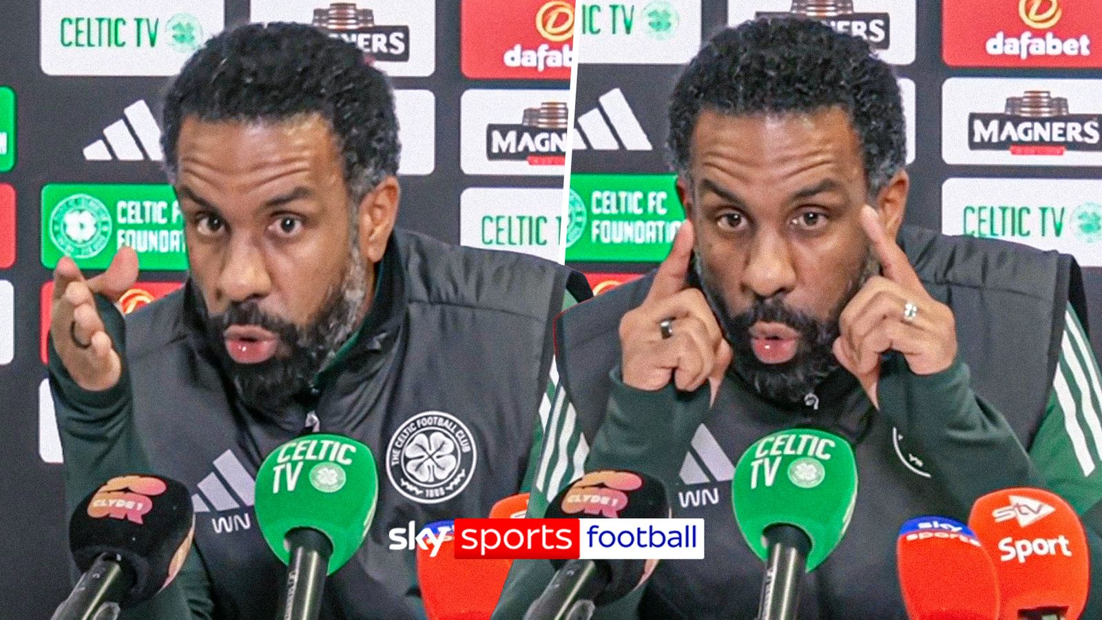 Wilfried Nancy: Celtic manager launches passionate seven-minute defence of his start at Parkhead and issues message to critics