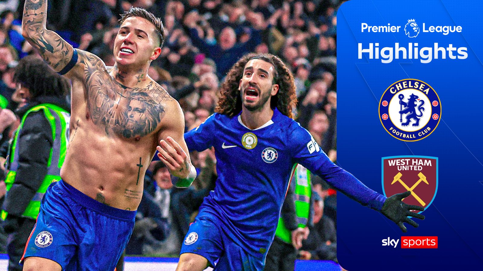 Chelsea 3-2 West Ham | Premier League highlights