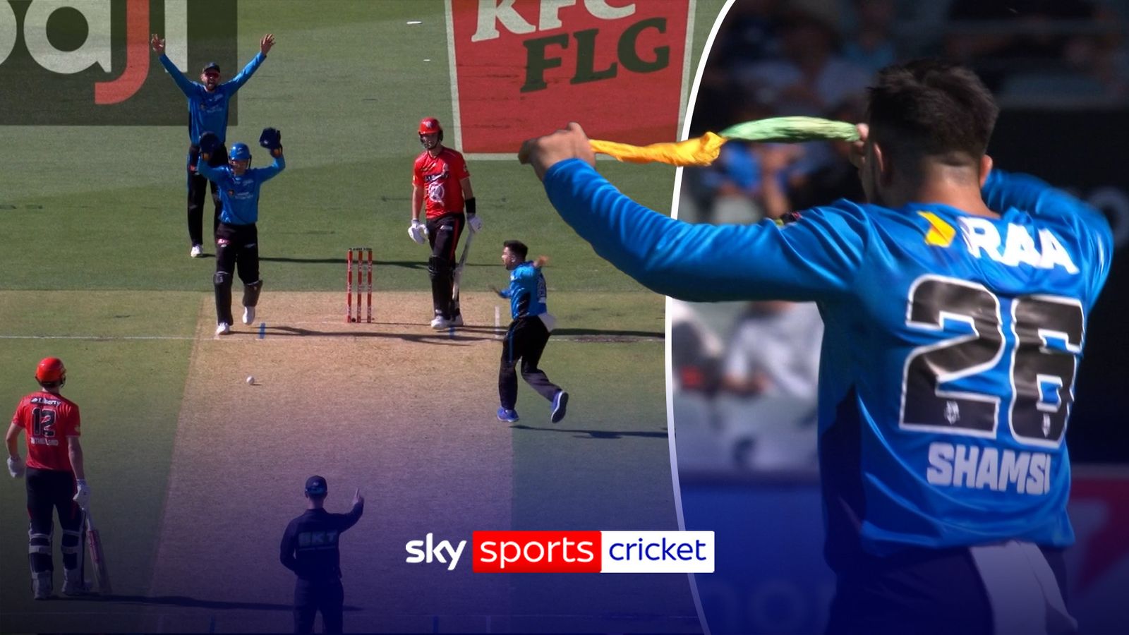 Big Bash League: Tabraiz Shamsi celebrates wicket for Adelaide Strikers... with a magic trick?!