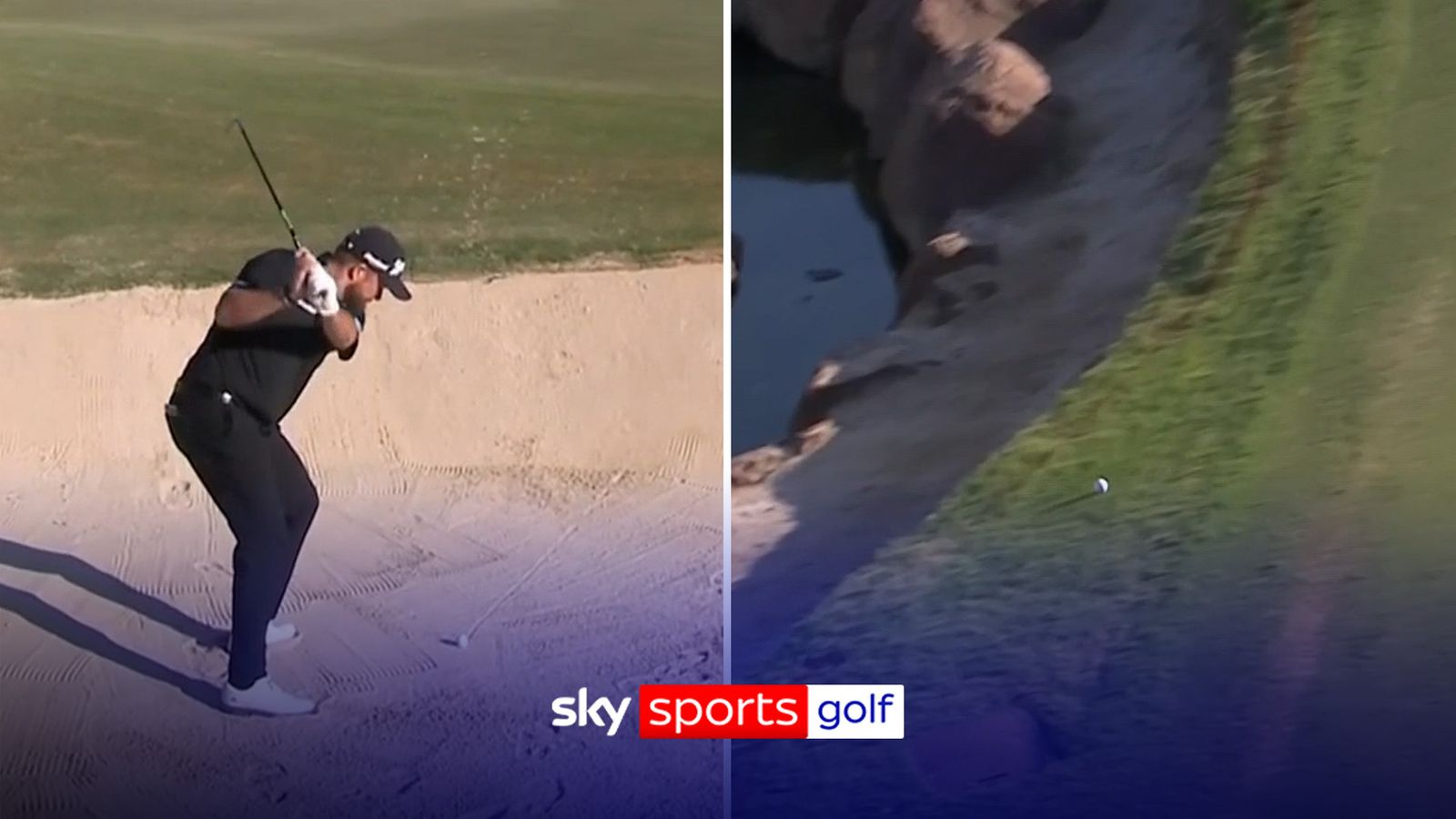 Dubai Invitational: Nightmare for Shane Lowry as bunker shot finds the water!