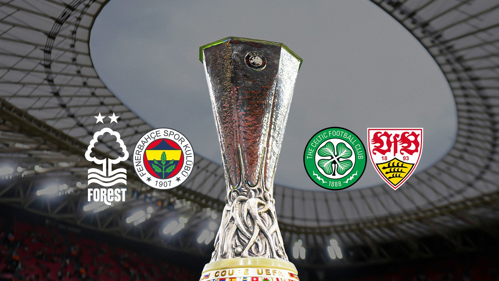 Europa League knockout play-off draw: Nottingham Forest face Fenerbahce as Celtic draw Stuttgart