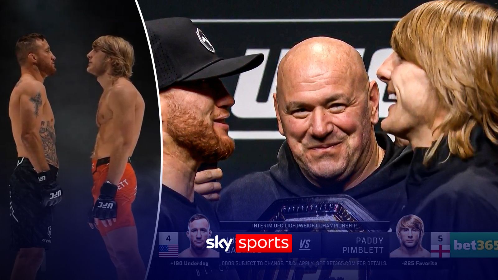 UFC 324 | Paddy Pimblett vs Justin Gaethje staredown - 'You looked like a question mark!'