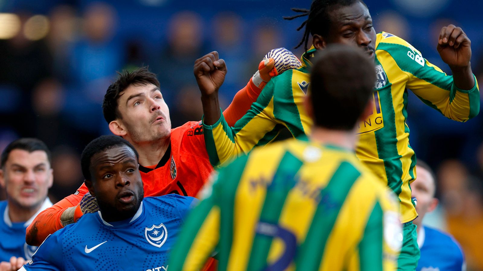Portsmouth 3-0 West Bromwich Albion: Pompey ease past Baggies and jump above them in table