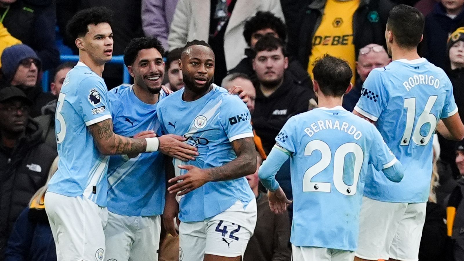 Man City 2-0 Wolves: Omar Marmoush and Antoine Semenyo score with Erling Haaland benched as Marc Guehi debuts
