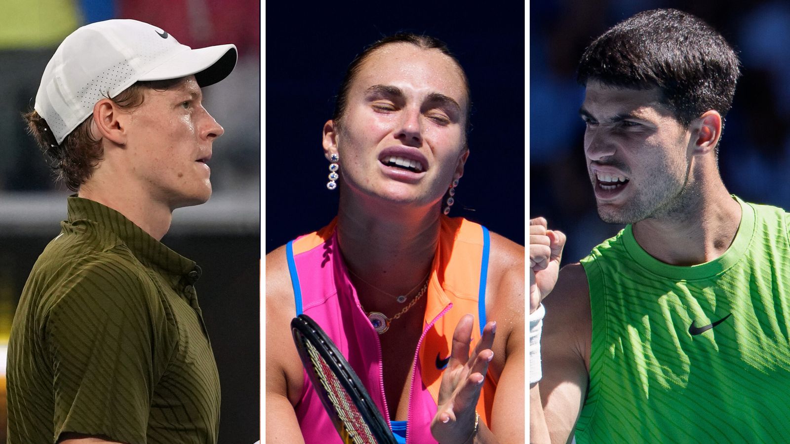 Australian Open: Carlos Alcaraz, Jannik Sinner and Aryna Sabalenka among several ‌players banned from using wearable fitness trackers