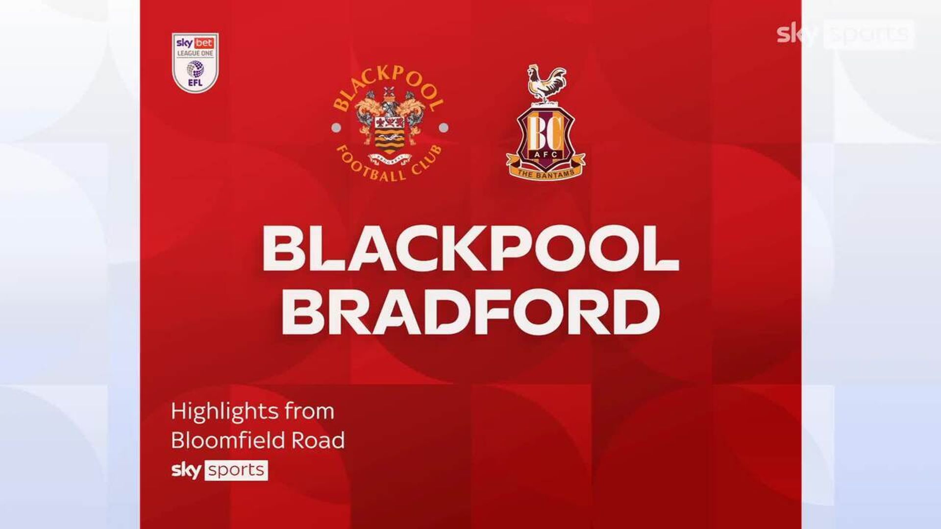 Blackpool 1-2 Bradford