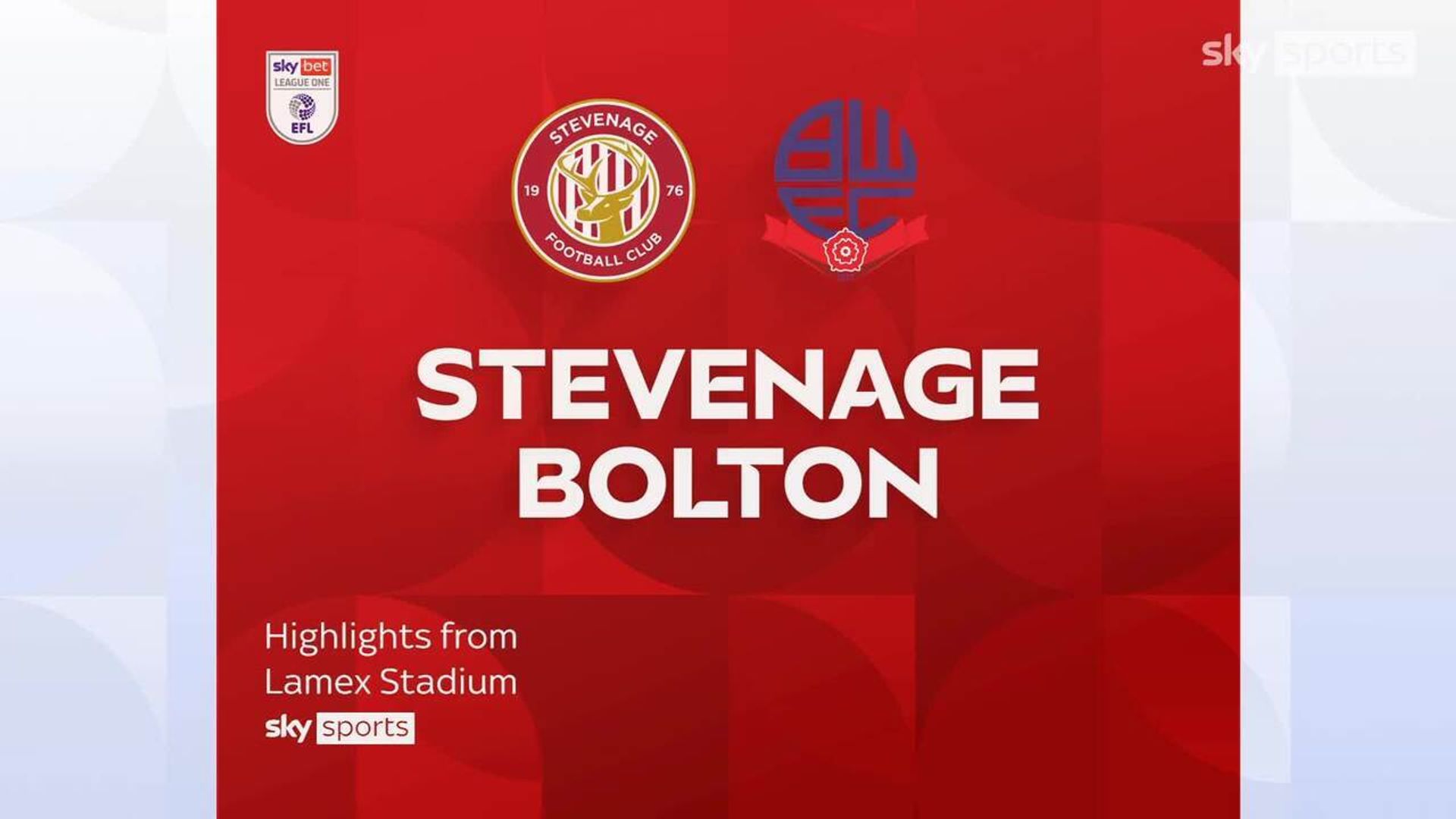 Stevenage 0-0 Bolton