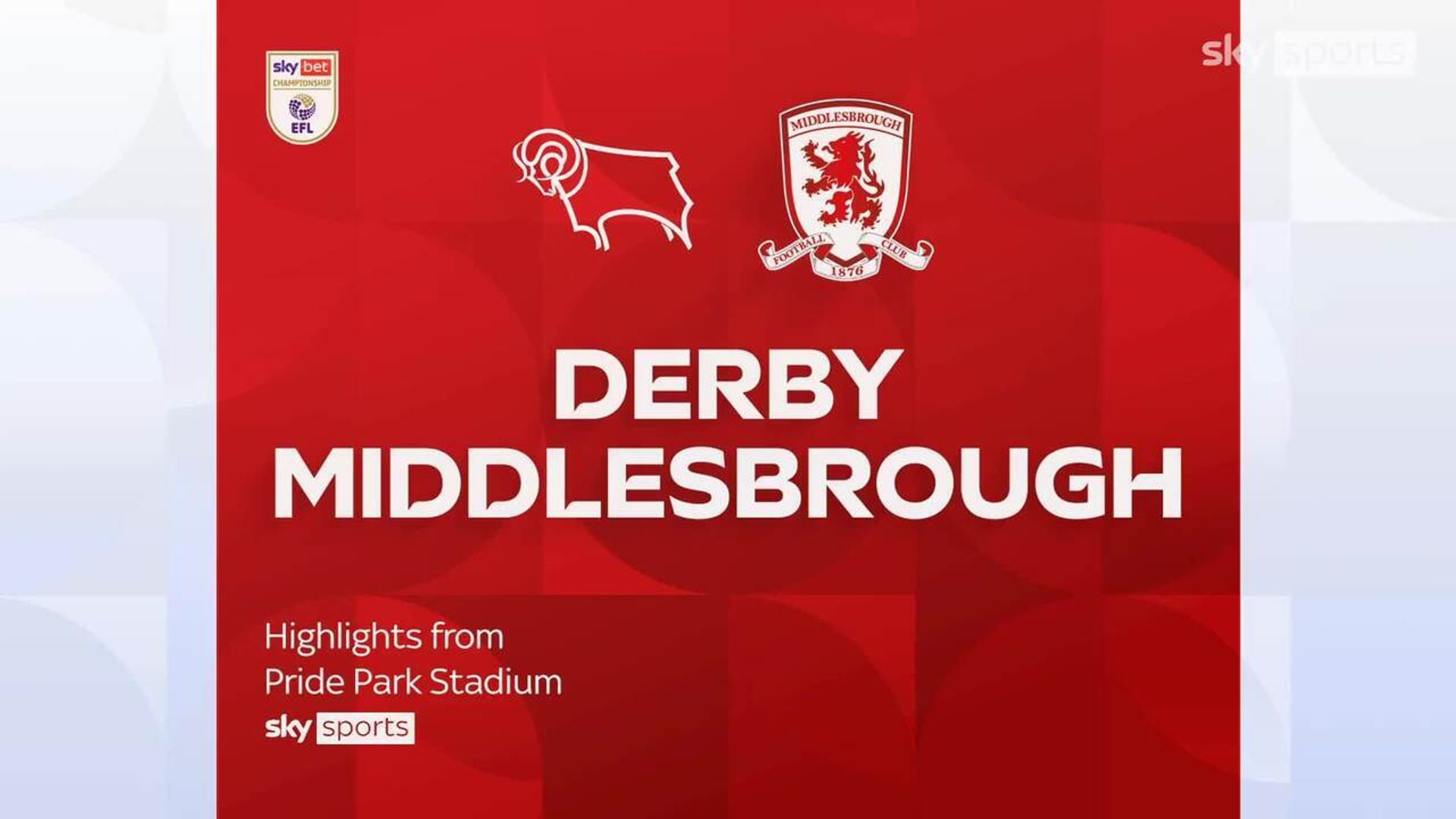 Derby 1-0 Middlesbrough
