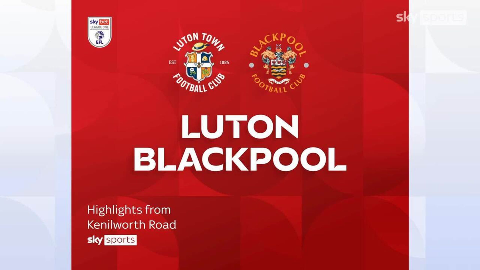 Luton 1-0 Blackpool