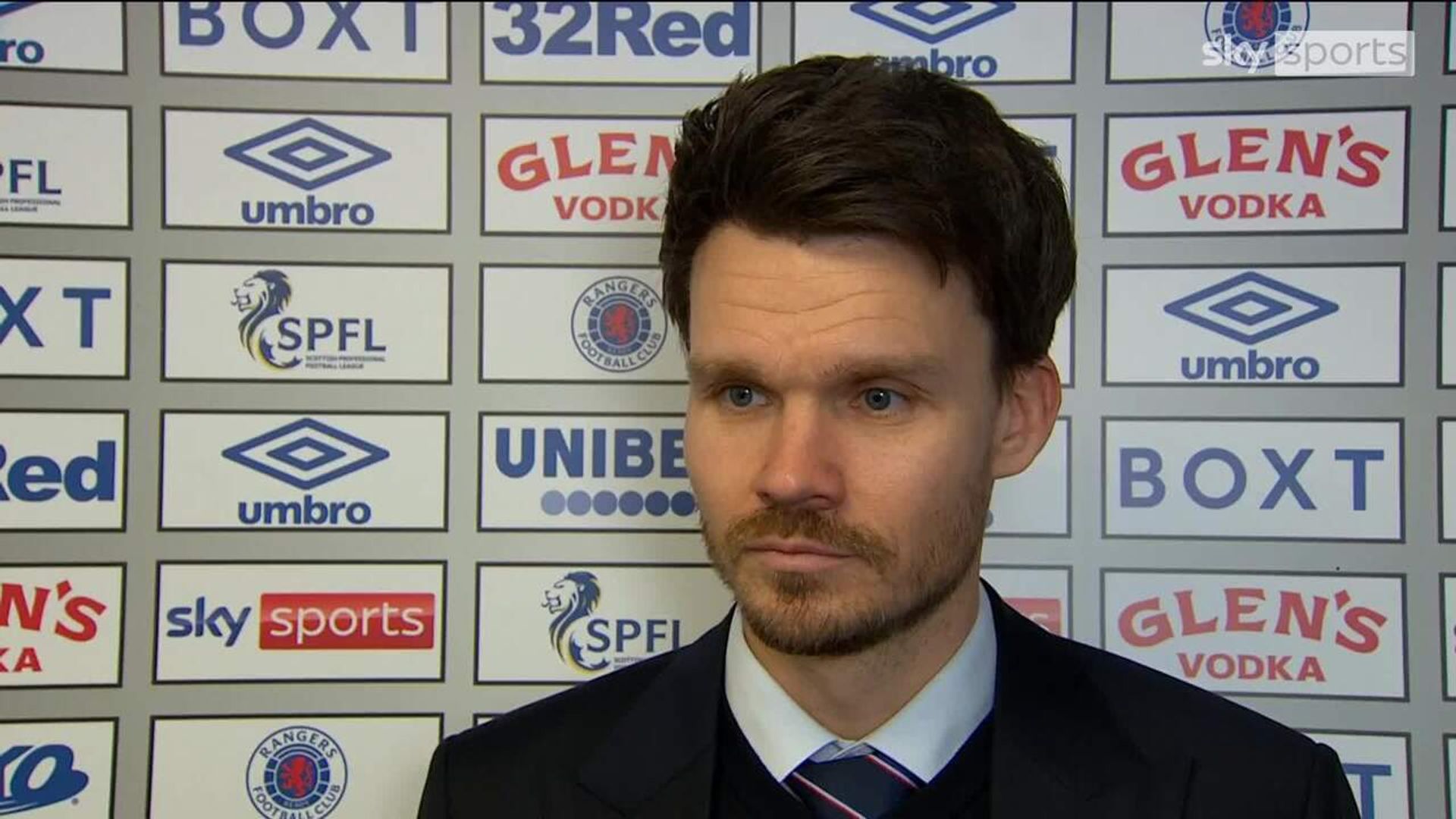 Röhl happy after Rangers move to second ahead of Celtic